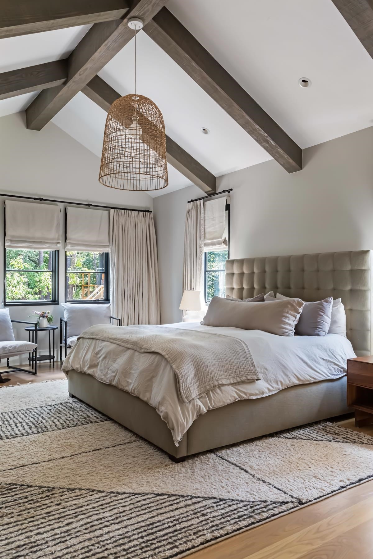 4003 Bristol Road Durham, NC 27707 - Photo 50 of 100 a bedroom with a large bed and a window