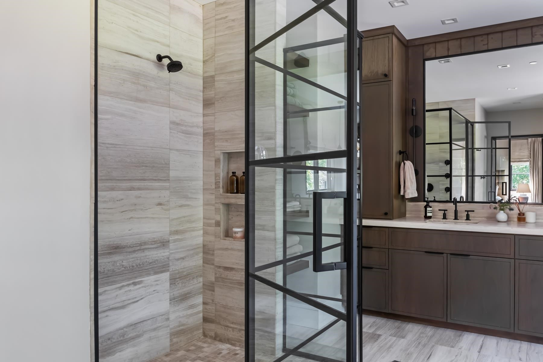 4003 Bristol Road Durham, NC 27707 - Photo 54 of 100 a bathroom with a sink and mirror