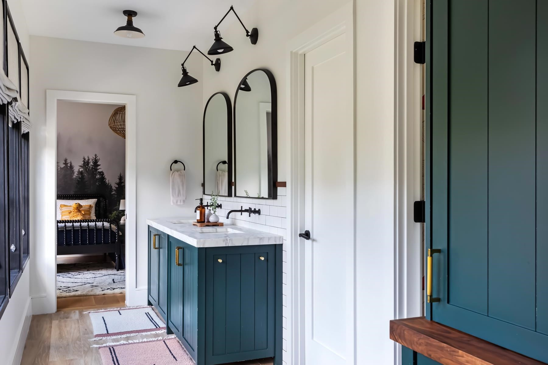 4003 Bristol Road Durham, NC 27707 - Photo 68 of 100 a en suite bathroom with a sink and mirror with shower