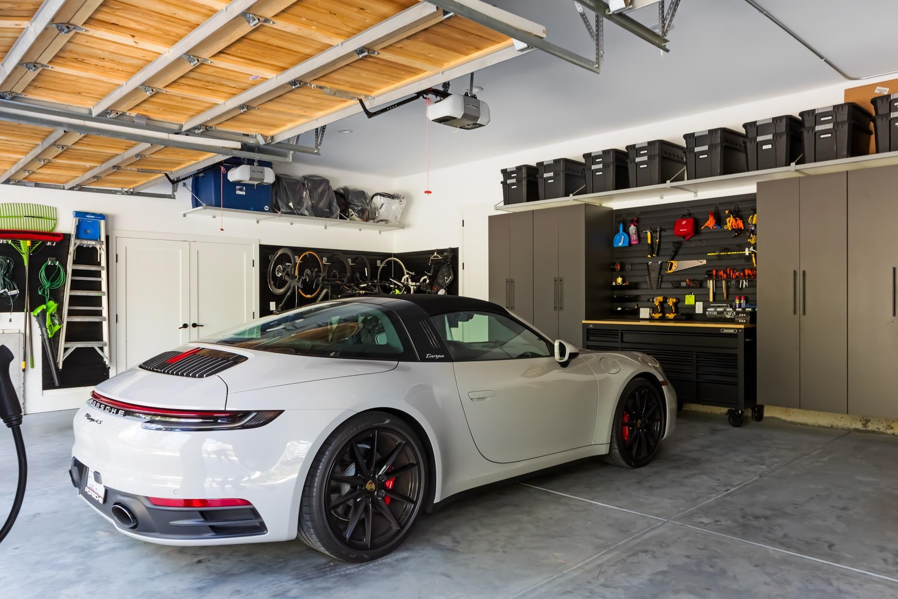 4003 Bristol Road Durham, NC 27707 - Photo 86 of 100 a car and bike parked in a garage
