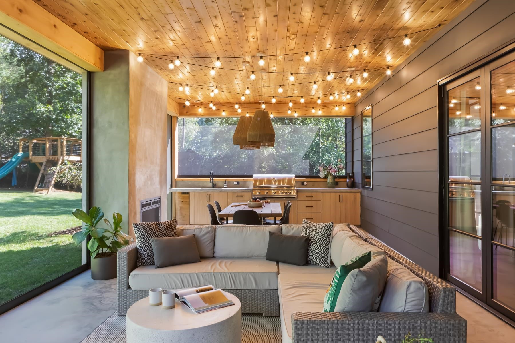 4003 Bristol Road Durham, NC 27707 - Photo 88 of 100 a outdoor living space with patio furniture and garden view