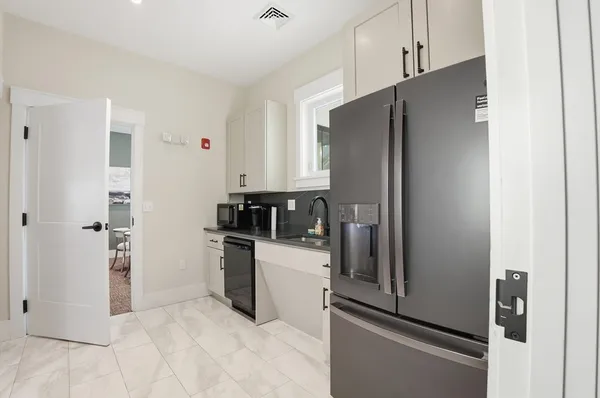 a view of a swimming pool with a lake view