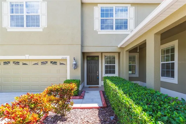 a front view of a house