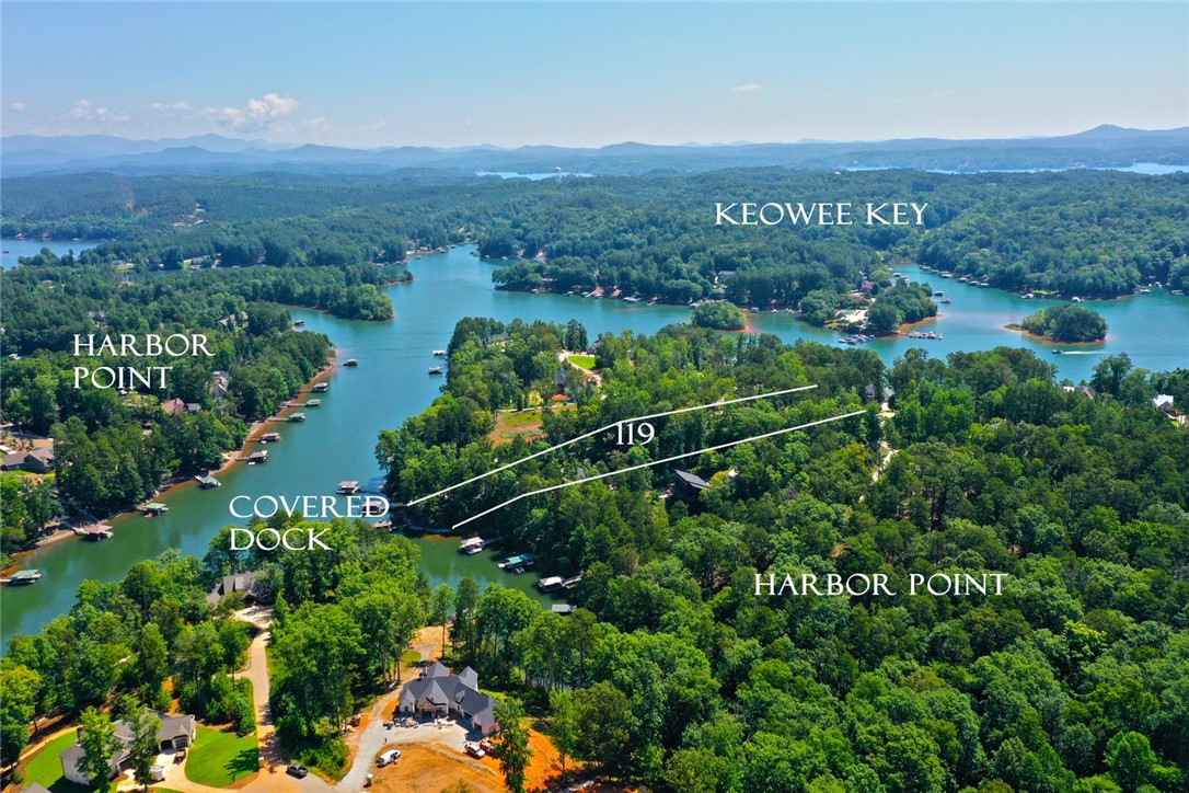1359 Hbr Rdg Road Seneca, SC 29672 - Photo 3 of 39 Panoramic lake views unfold from this serene and secluded waterfront property, featuring a private covered dock.