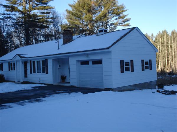 499 Worcester Road Barre, MA 01005 - Photo 2 of 13 a front view of a house with a yard