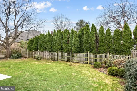 a view of a backyard with a garden