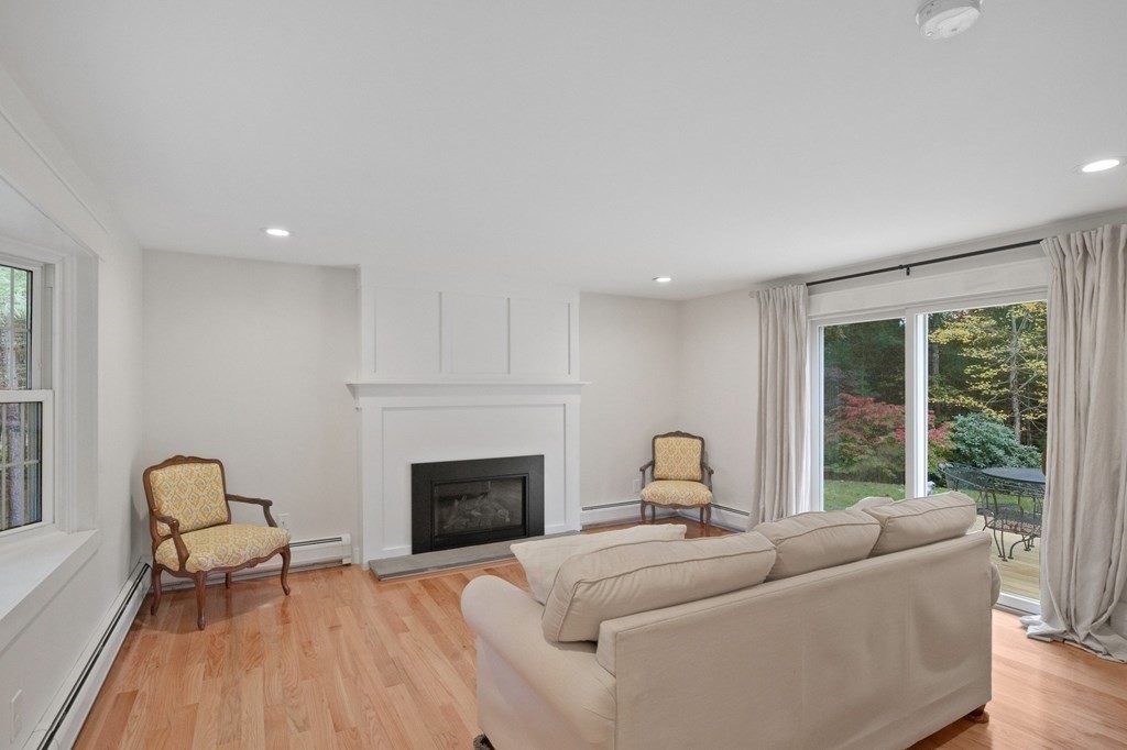 29 Stuart Road Rochester, MA 02770 - Photo 16 of 41 a living room with furniture and a fireplace