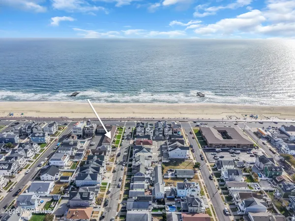 a view of a city with ocean