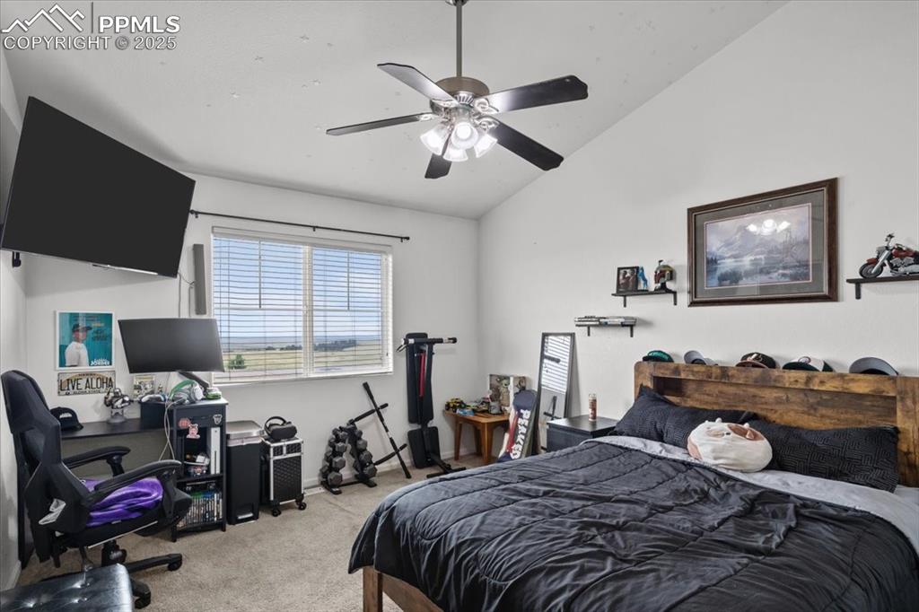 1649 Reilly Grove Colorado Springs, CO 80951 - Photo 8 of 20 a bedroom with a bed and furniture