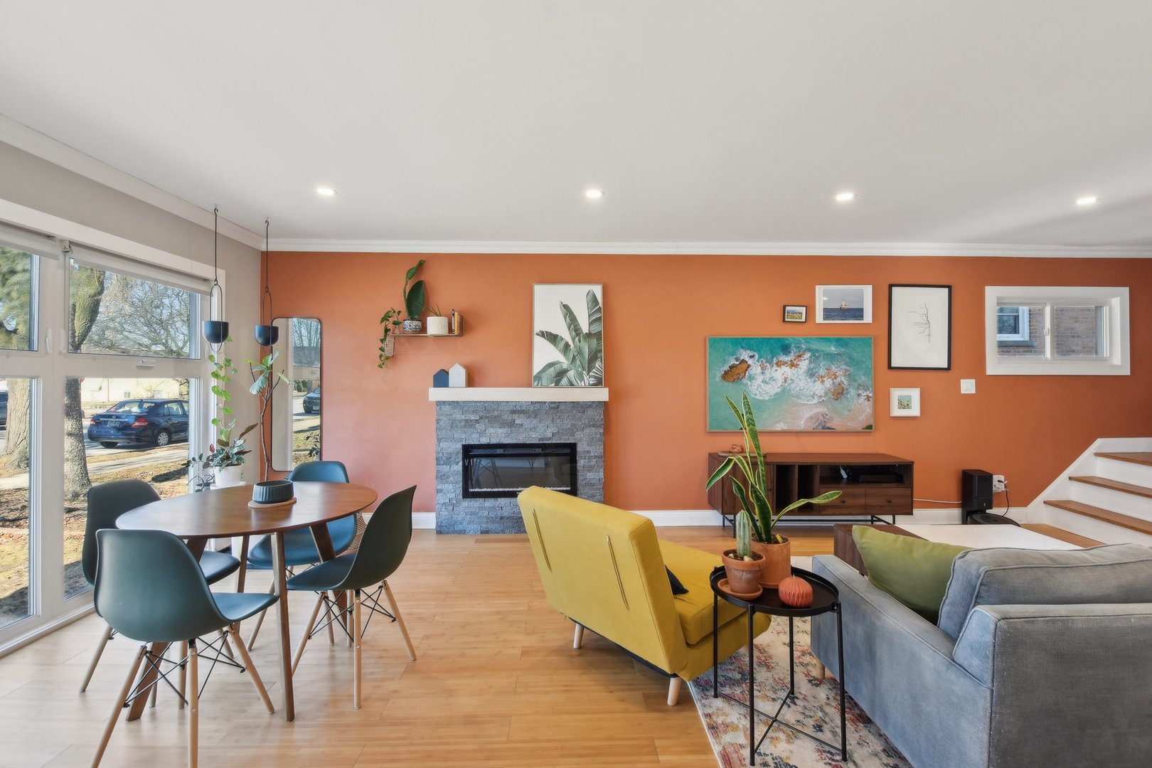 5709 South Austin Avenue Chicago, IL 60638 - Photo 6 of 30 a dining room with furniture and wooden floor