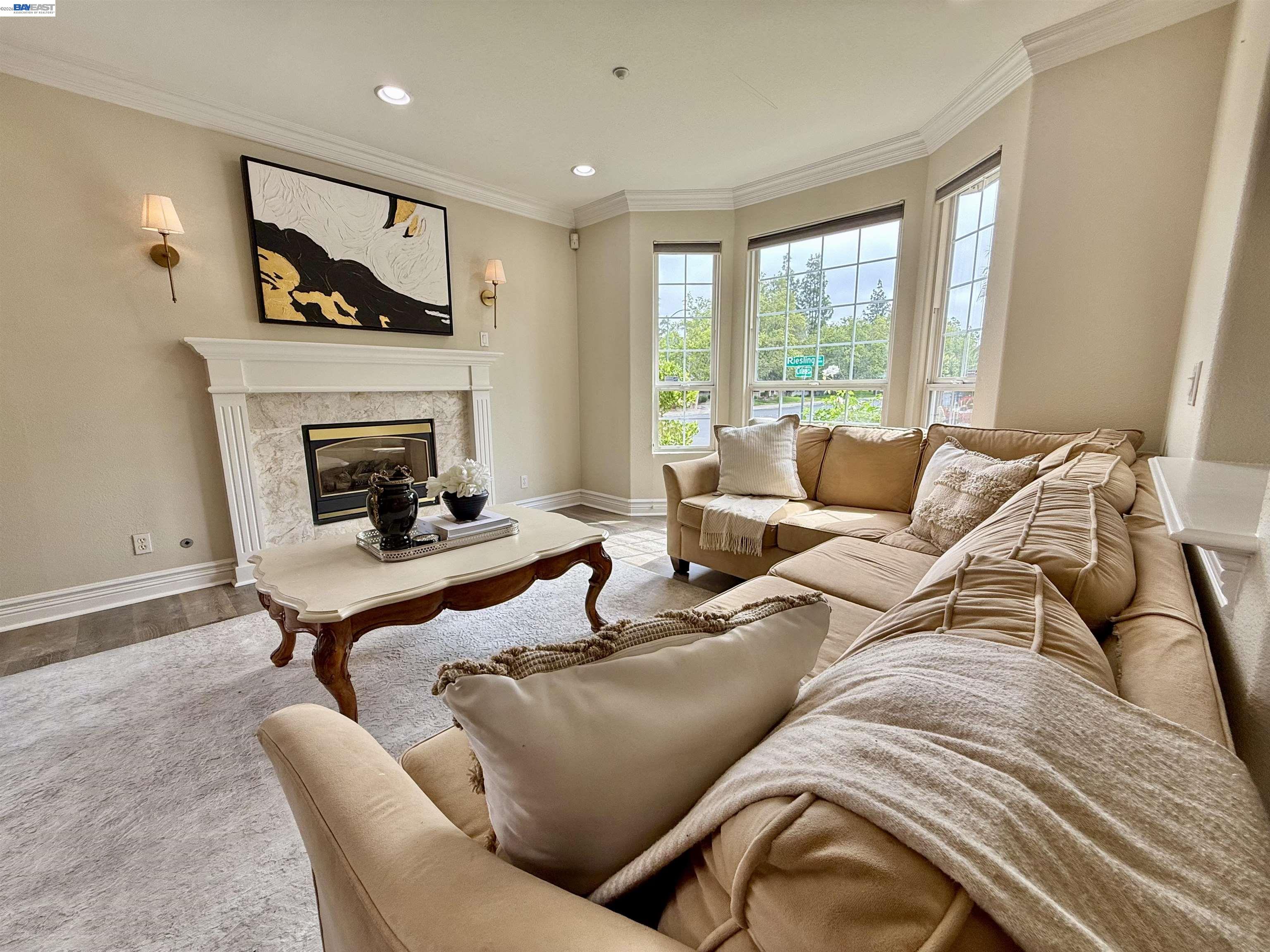 1284 Riesling Circle Livermore, CA 94550 - Photo 8 of 79 a bedroom with furniture and a fireplace