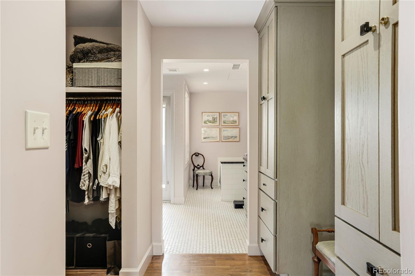 1133 Race Street, Unit 5A Denver, CO 80206 - Photo 17 of 33 a view of a bathroom from a hallway