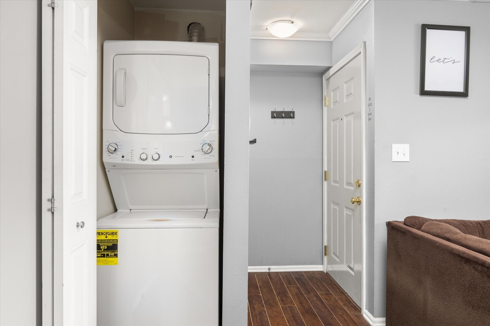 2400 Light Road, Unit 111 Oswego, IL 60543 - Photo 4 of 27 a utility room with dryer and washer