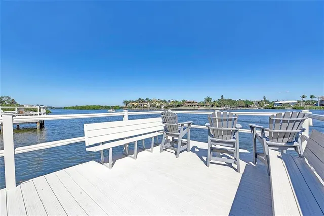 a view of a lake with a house