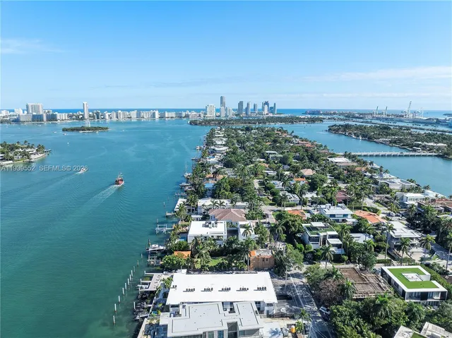 a view of a city and lake