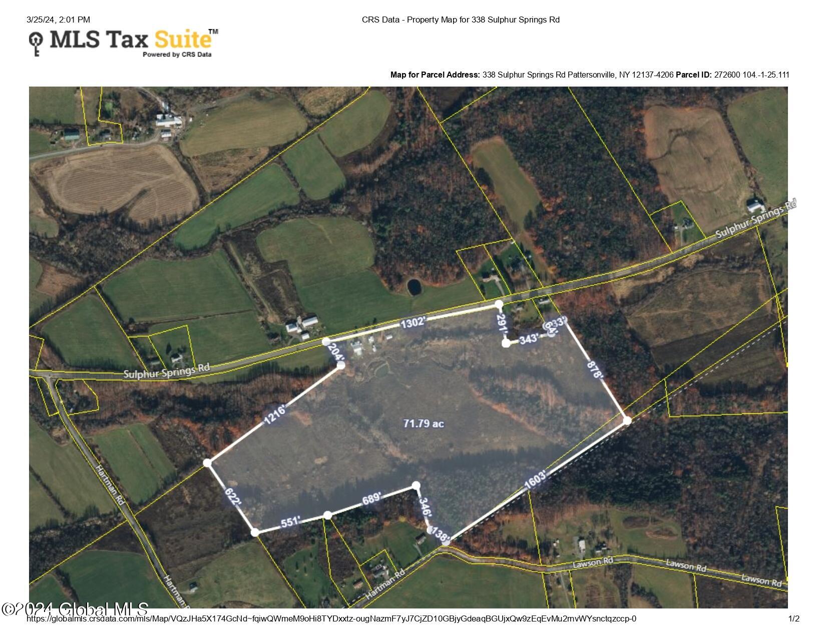 338 Sulphur Springs Road Florida, NY 12137 - Photo 60 of 62 CRS Data - Property Map for 338 Sulphur