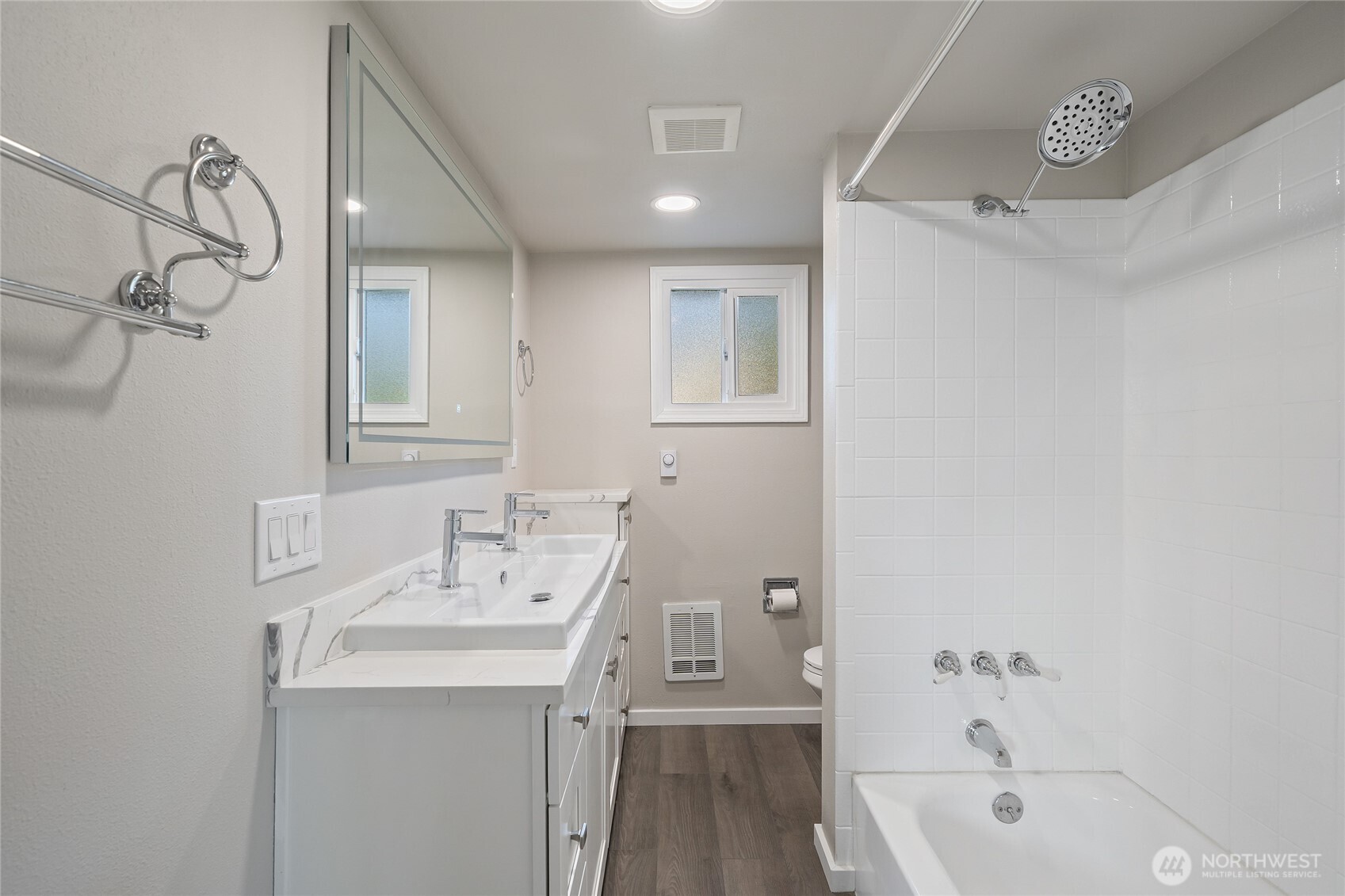 420 Renton Avenue South Renton, WA 98057 - Photo 23 of 40 a bathroom with a sink a toilet and shower