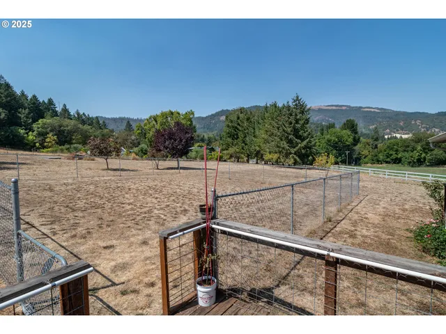 a view of an outdoor space and a yard