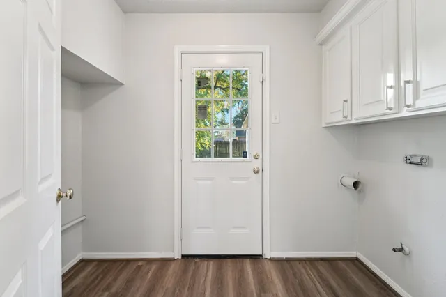a view of walk in closet with window