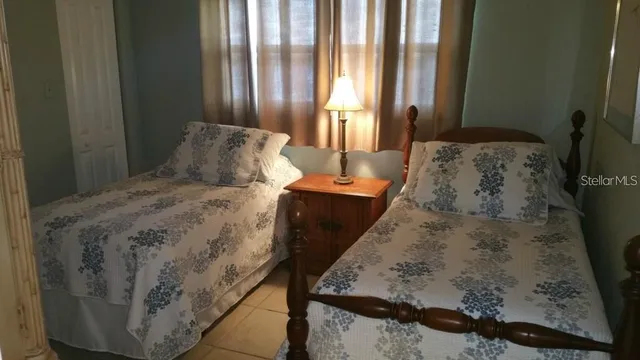 a view of dining room with cabinet