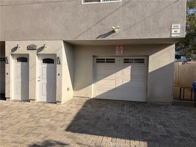 a view of a hallway with entryway