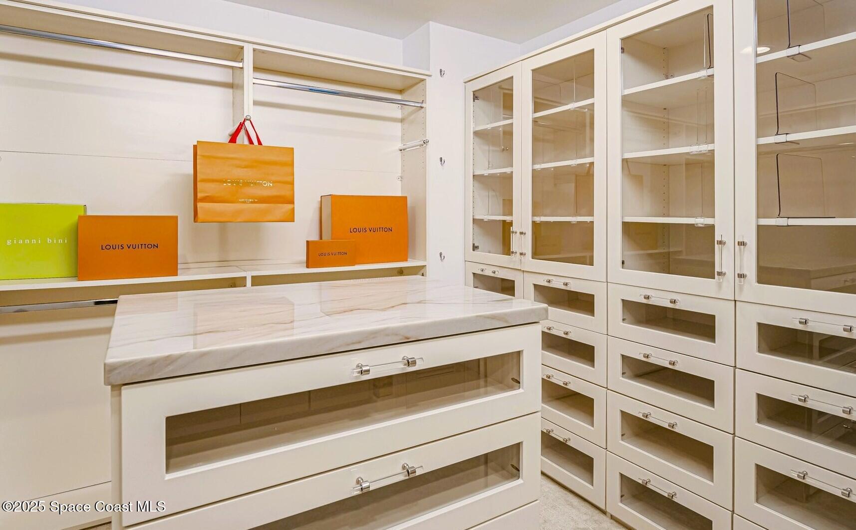 1903 Bay Road, Unit 205 Vero Beach, FL 32963 - Photo 30 of 53 a view of walk in closet with empty racks