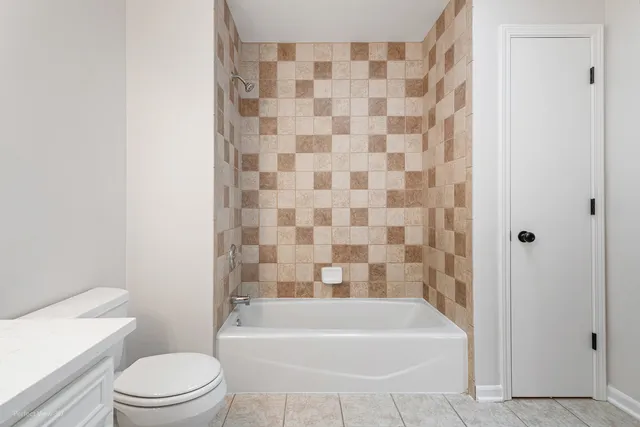 an empty room with a natural light