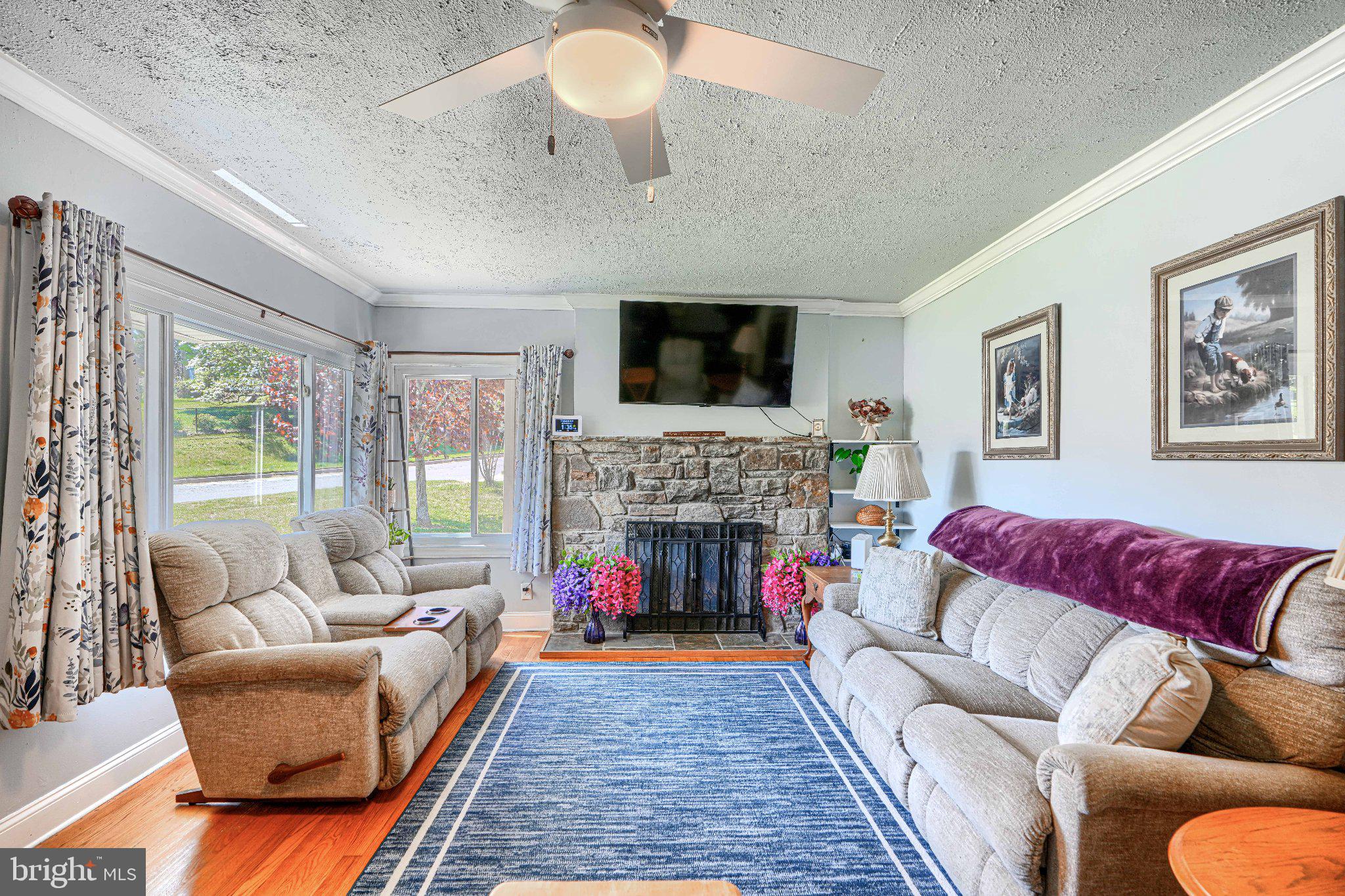 1234 St Andrews Way Baltimore, MD 21239 - Photo 15 of 38 a living room with furniture fireplace and a flat screen tv
