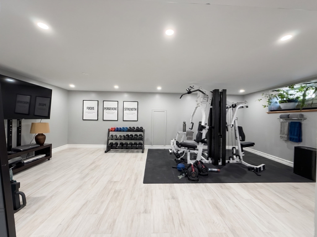 115 Hawthorn Road Braintree, MA 02184 - Photo 29 of 37 a view of a room with gym equipment