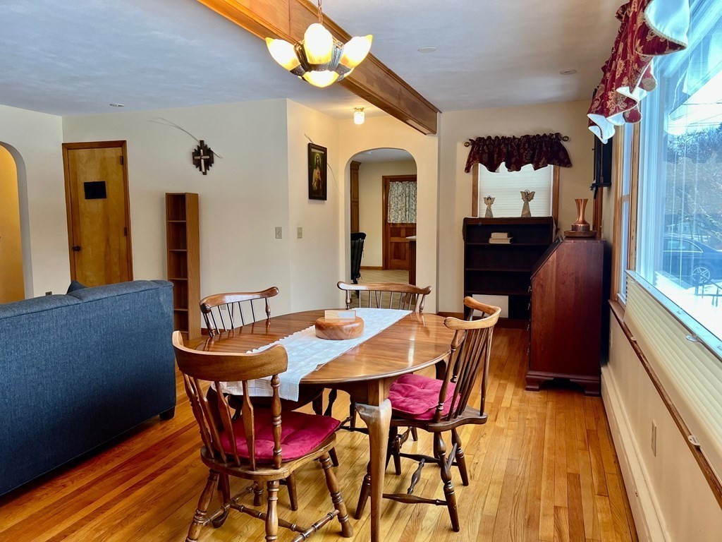 128 Depot Road Hatfield, MA 01038 - Photo 14 of 23 a view of a dining room with furniture and wooden floor
