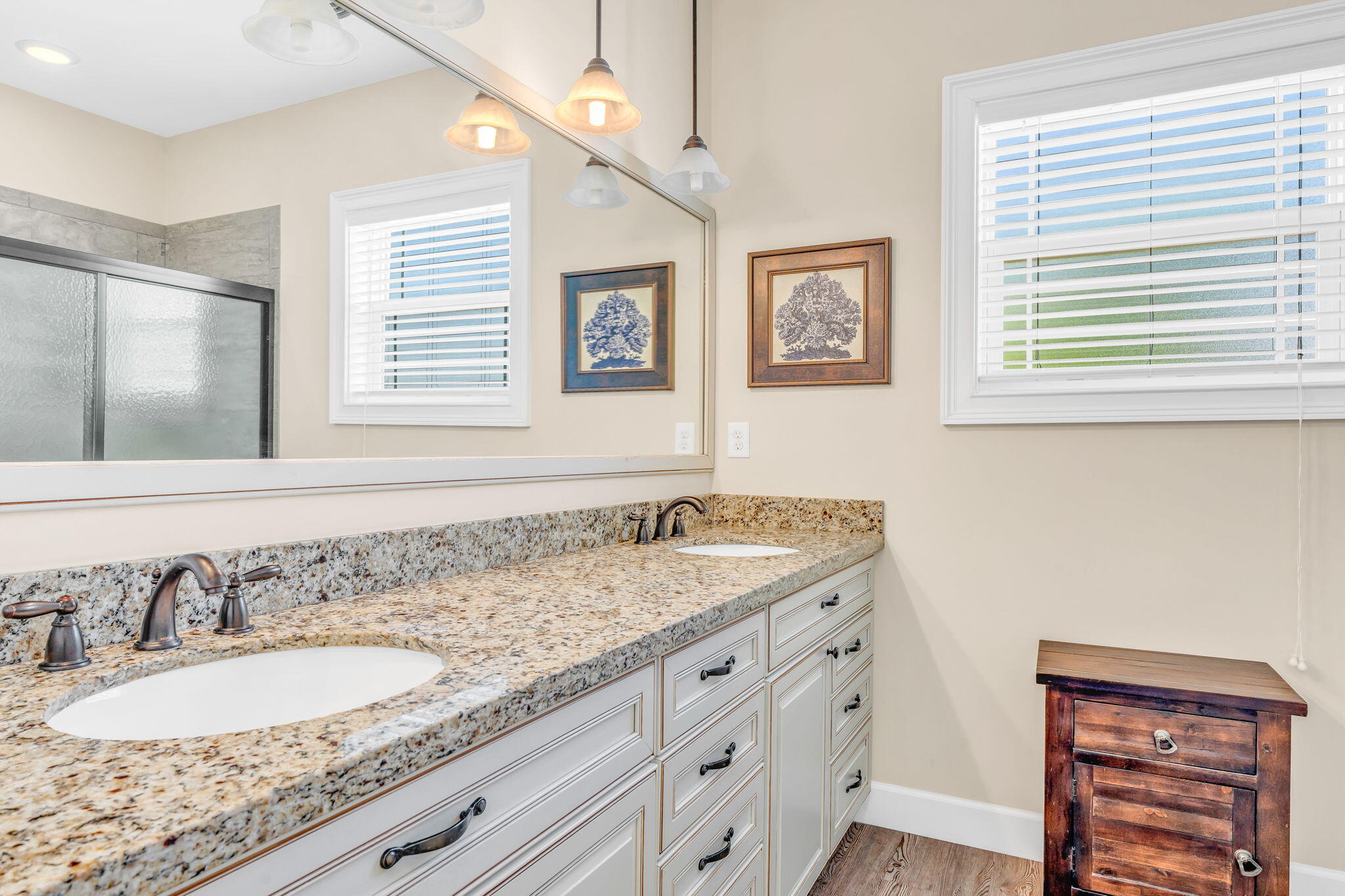 231 Sombrero Beach Road, Unit 1 Marathon, FL 33050 - Photo 15 of 52 a bathroom with a granite countertop sink and a window