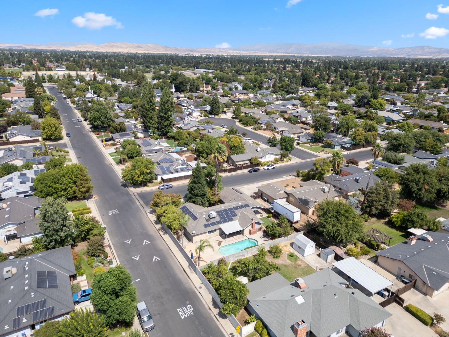 2012 Beverly Avenue Clovis, CA 93611 - Photo 40 of 42 an aerial view of residential houses with outdoor space