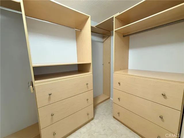a close view of closet
