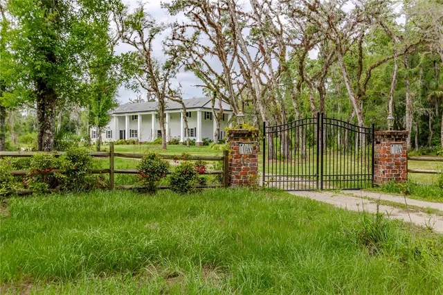 a view of a house with a backyard and a tree