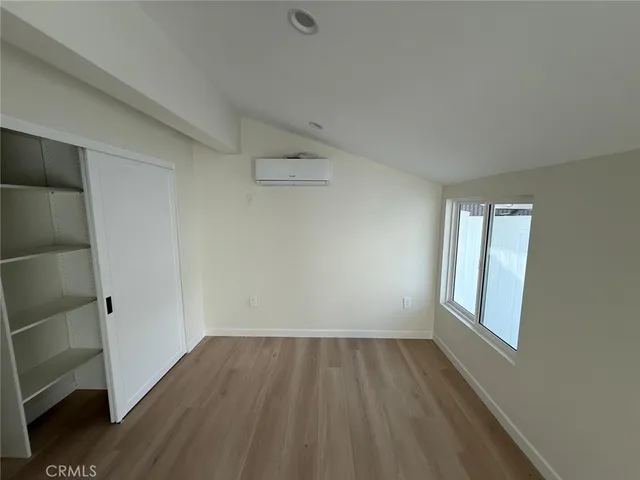 a close view of closet