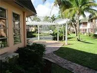 a view of a yard in front of house