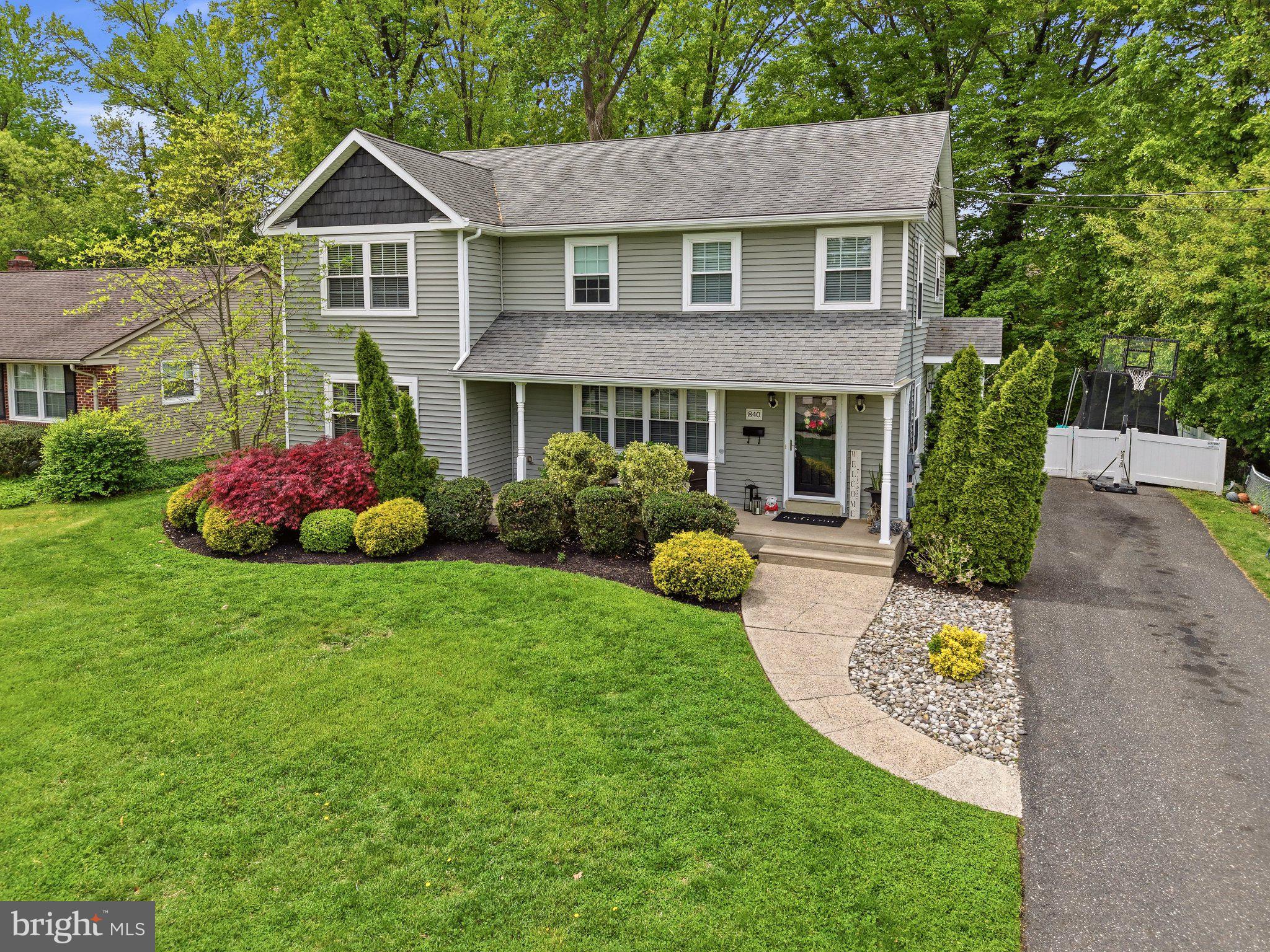 840 Cedar Avenue Haddonfield, NJ 08033 - Photo 3 of 49 Charming home with lush landscaping.
