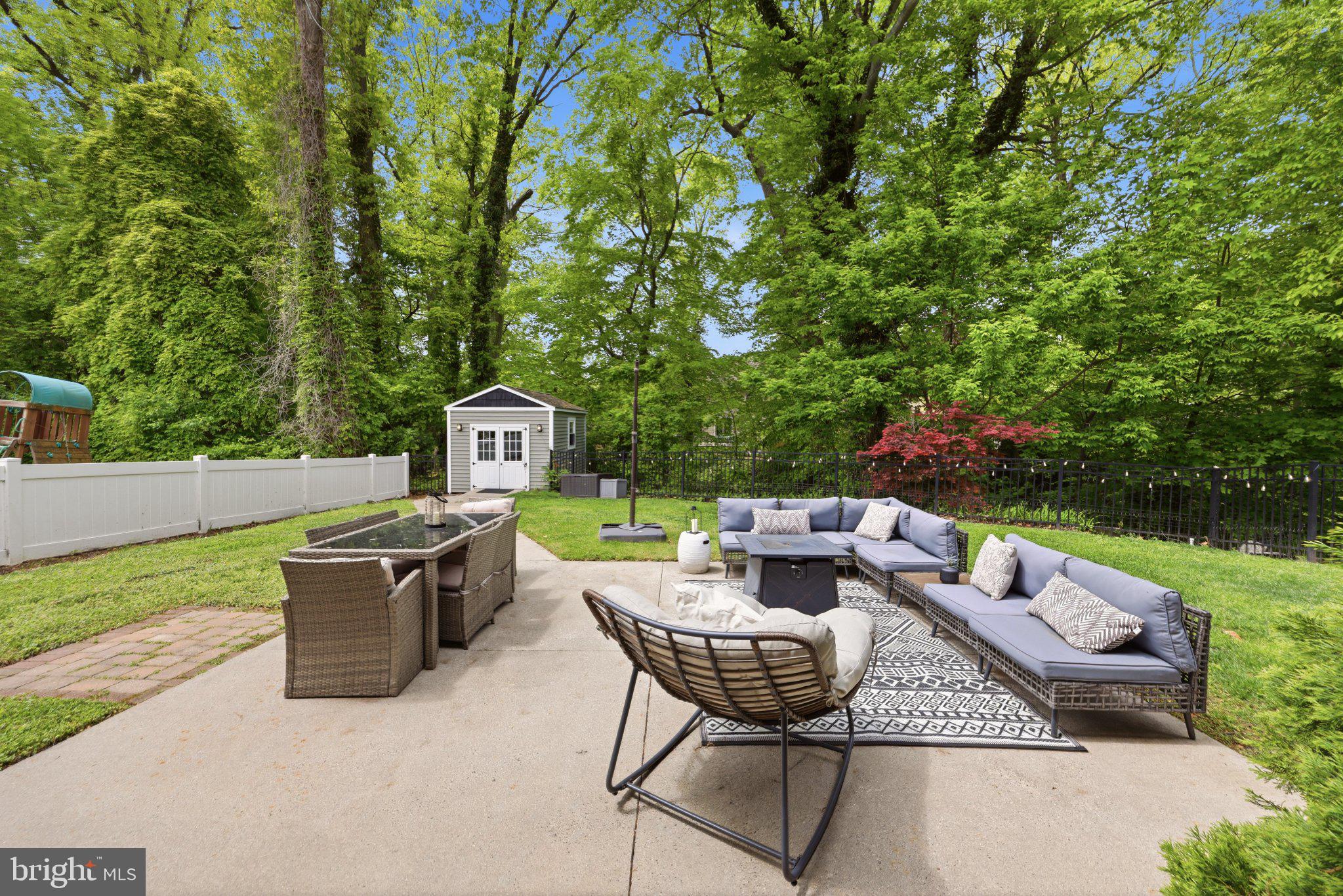 840 Cedar Avenue Haddonfield, NJ 08033 - Photo 38 of 49 Serene outdoor retreat in lush greenery.