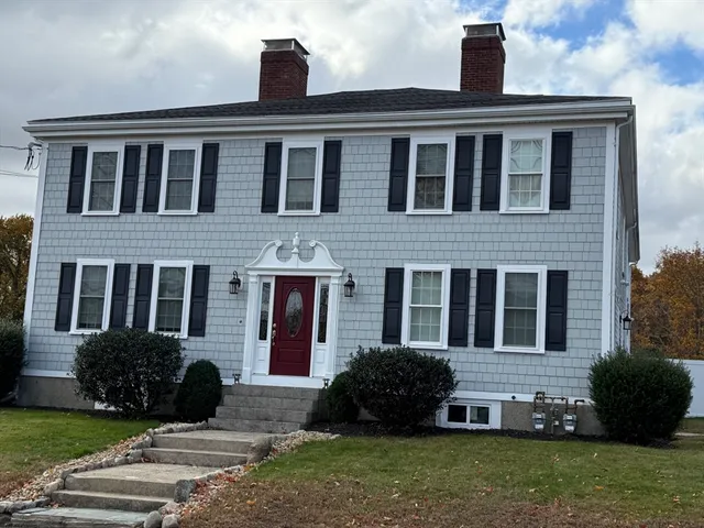 a house view with a garden space
