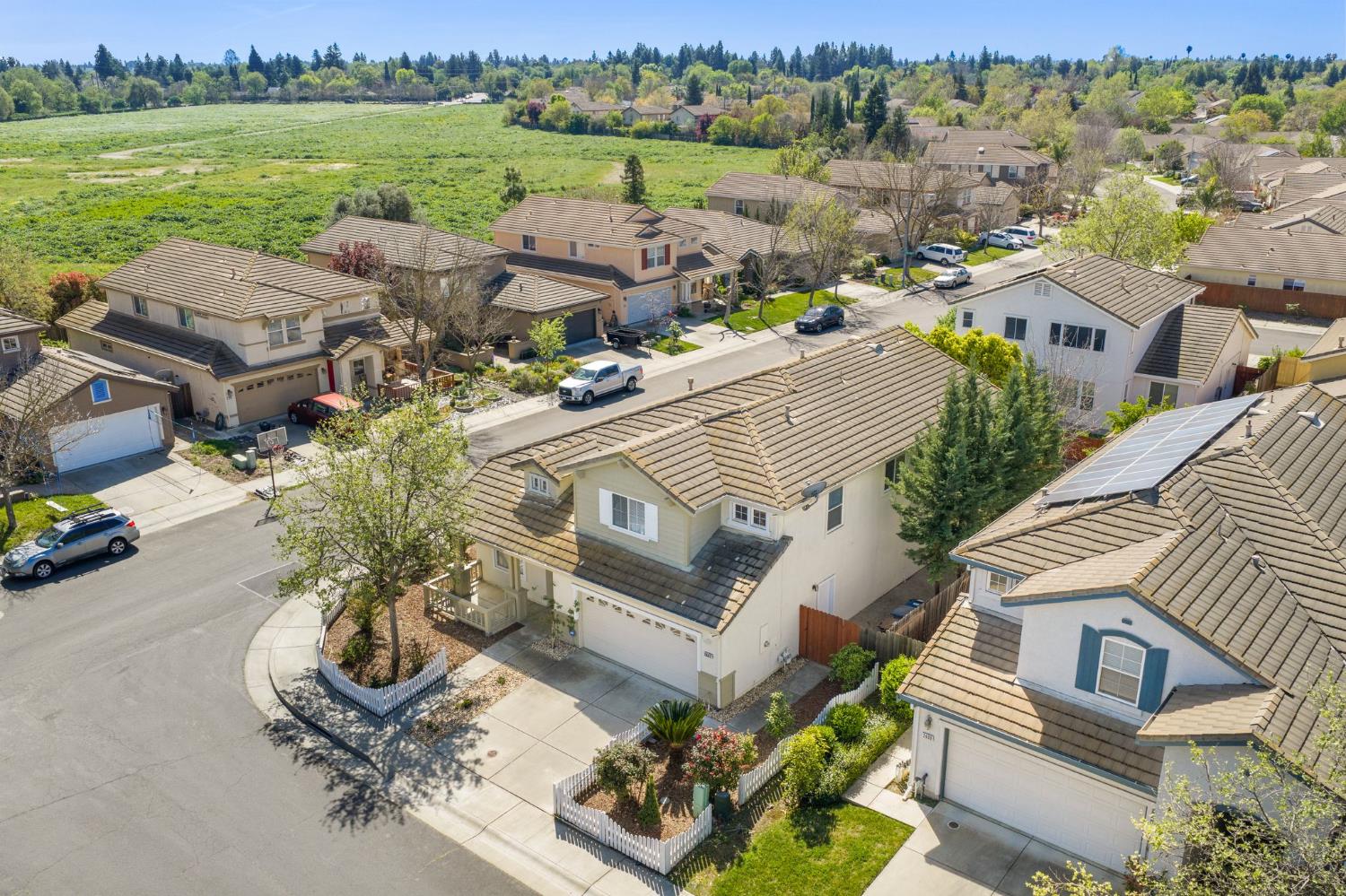 2603 Bellows Street Davis, CA 95618 - Photo 5 of 50 an aerial view of a house with garden space and ocean view
