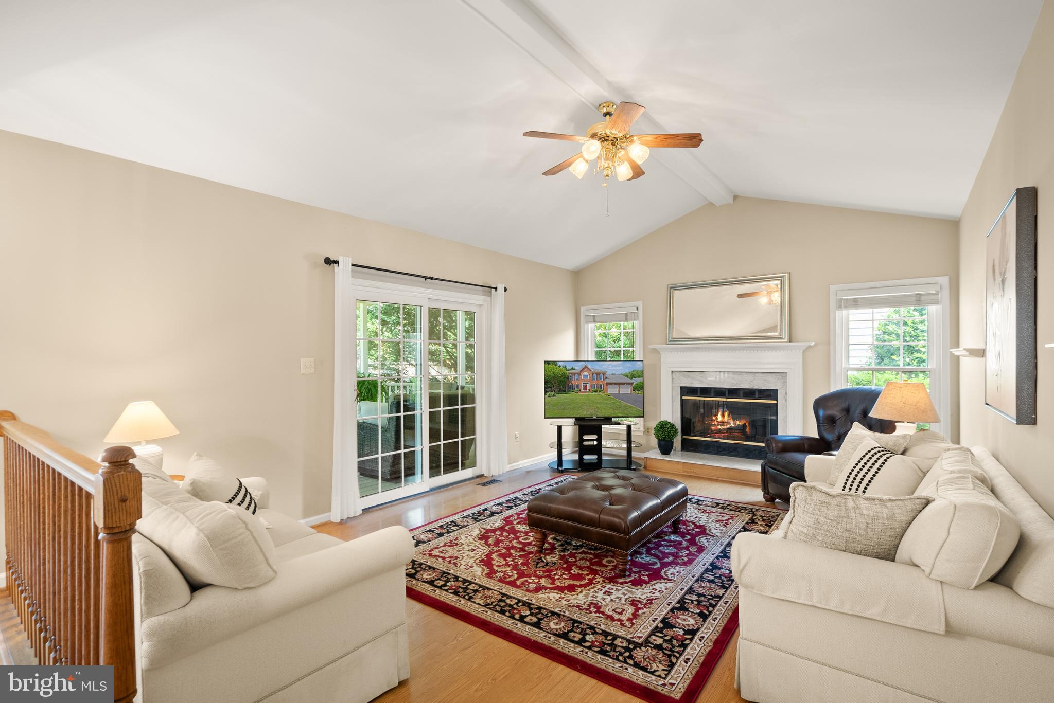 2614 Iron Forge Road Oak Hill, VA 20171 - Photo 13 of 48 Vaulted family room with access to screened porch