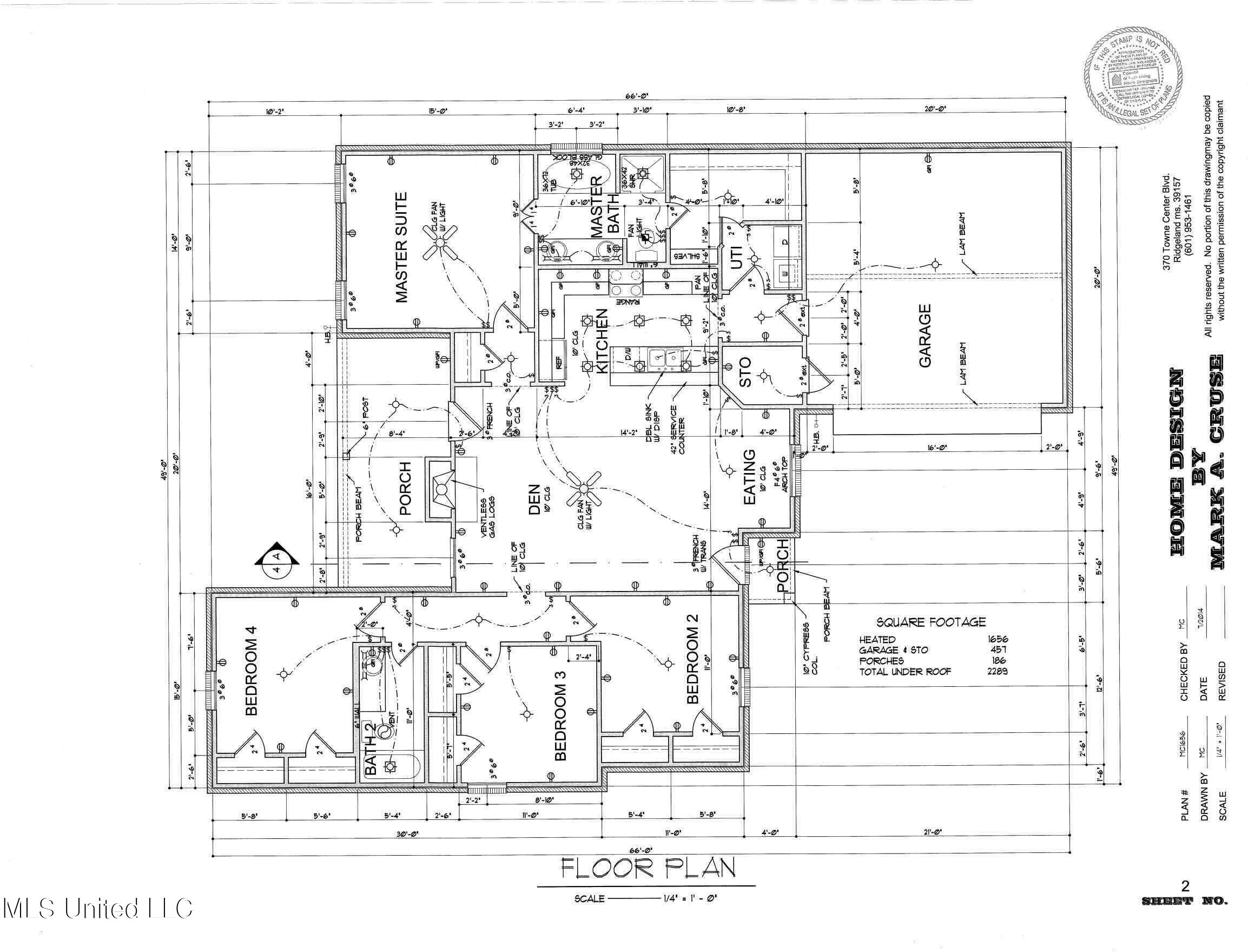 113 Rotherfield Place Canton, MS 39046 - Photo 2 of 2 YFS 1656 PLAN