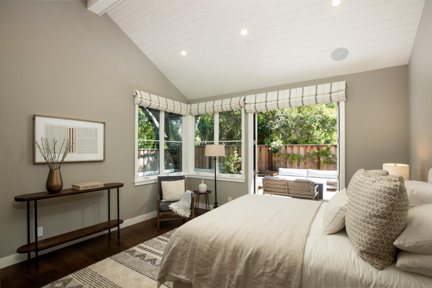 993 Embarcadero Road Palo Alto, CA 94303 - Photo 13 of 24 a bedroom with a bed and a window