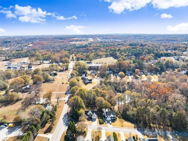 a view of city and mountain