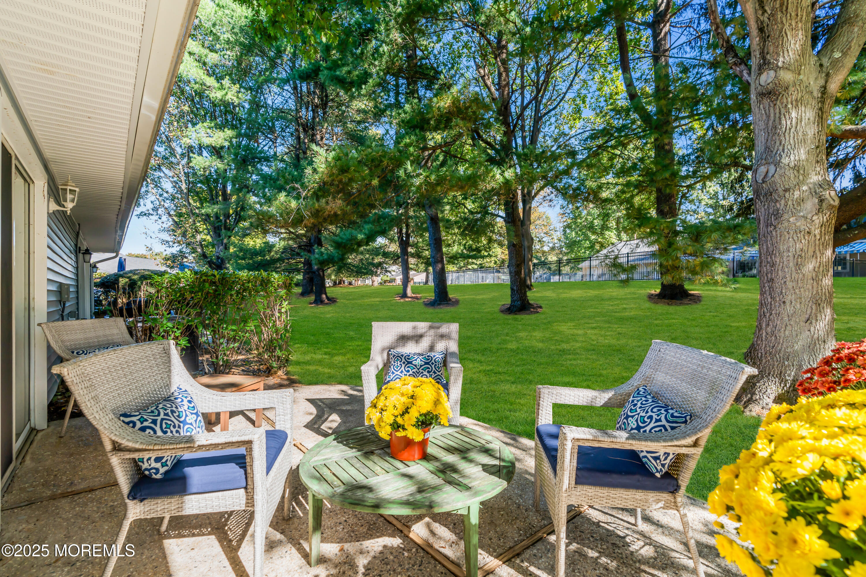 59 Boxwood Terrace Red Bank, NJ 07701 - Photo 41 of 46 an outdoor sitting area with chairs and garden