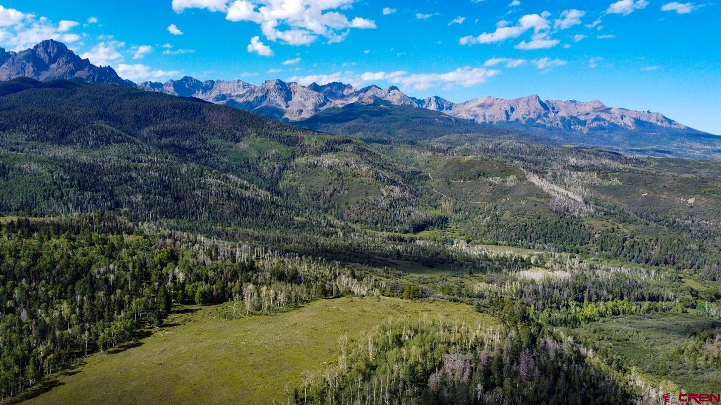 9757 County Road 5 Ridgway, CO 81432 - Photo 13 of 15 a view of a backyard of a house with a mountain