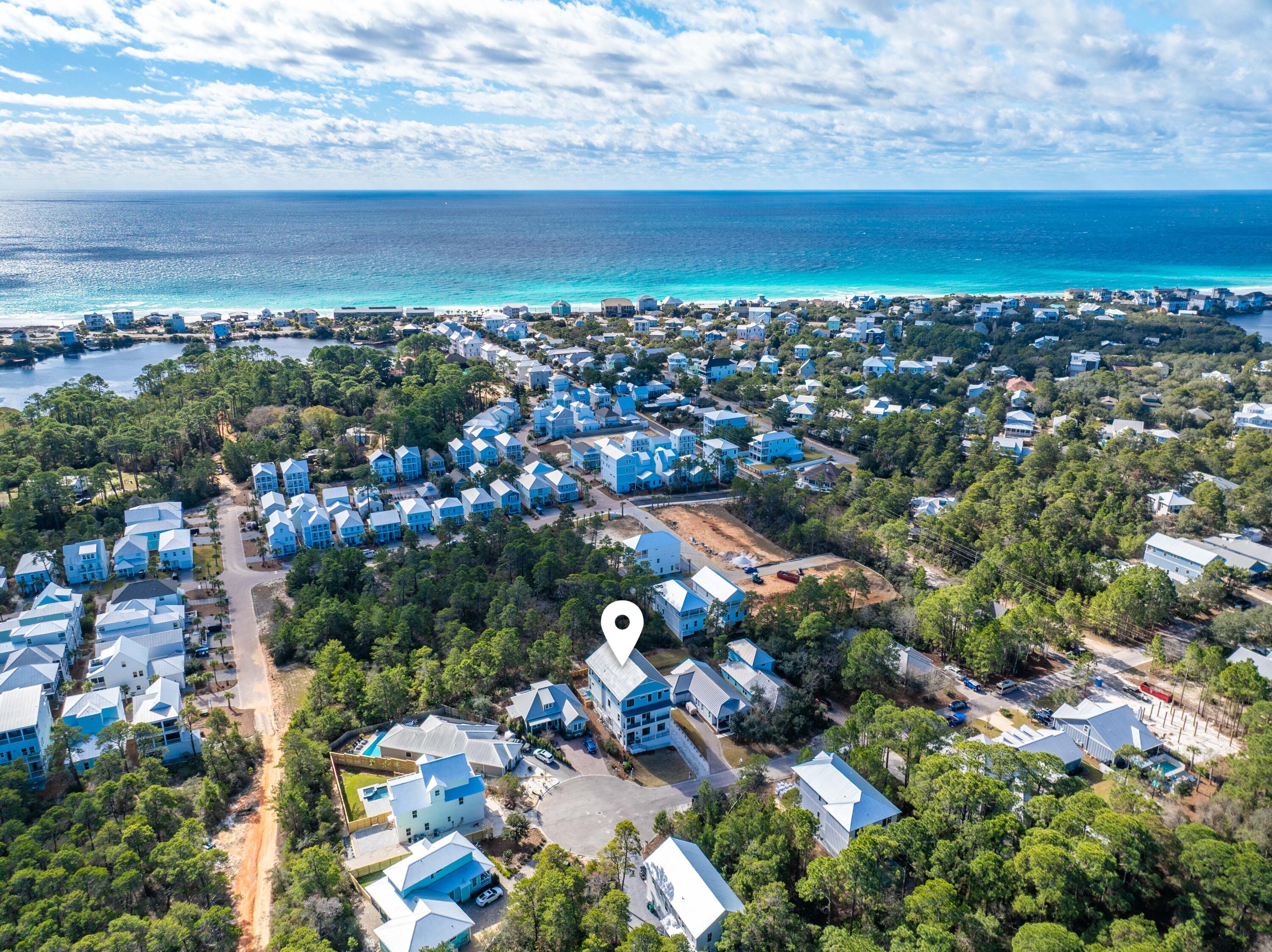 204 Spotted Dolphin Road Santa Rosa Beach, FL 32459 - Photo 79 of 80 204 Spotted Dolphin Aerial Marked-8