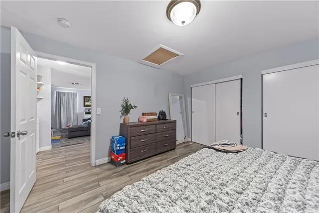 a bed room with a bed