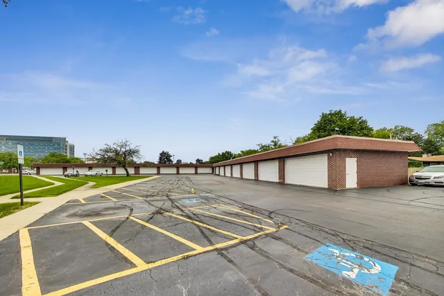 a view of street with building on its side