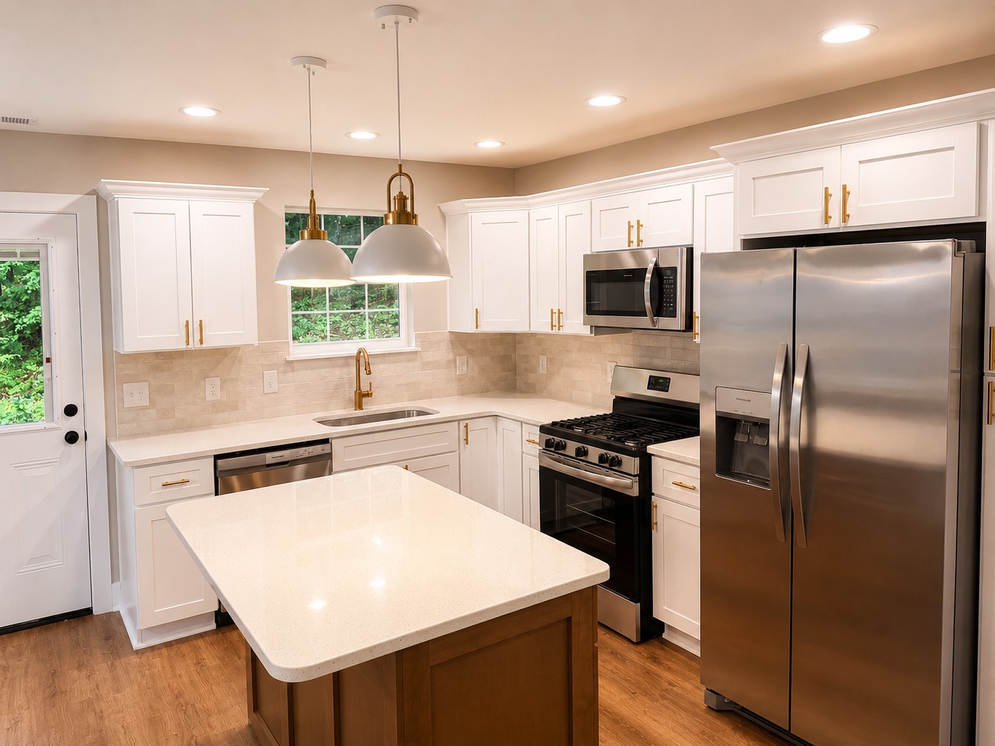 4603 Chapel Hill Road Southside, TN 37171 - Photo 10 of 26 a kitchen with a refrigerator a stove a sink and a microwave